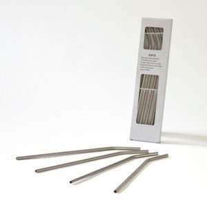  Stainless Steel Drinking Straws set of 4 in 3 different 