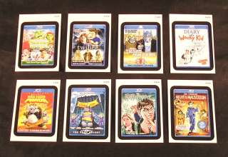 2011 Wacky Packages ANS8 GO to the MOVIES SET of 8 nm+  