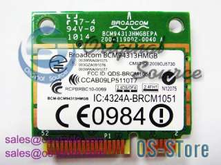 BroadCom BCM94313HMGB BCM4313 Half WLAN BlueTooth Card  