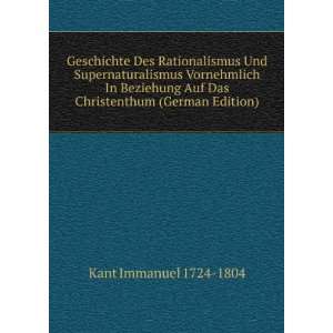   Beziehung Auf Das Christenthum (German Edition) Kant Immanuel Books