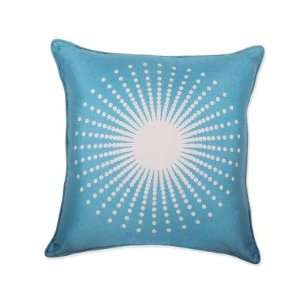 Thomas Paul ST 0065 AQU Starburst Pillow in Aqua Stuffed 