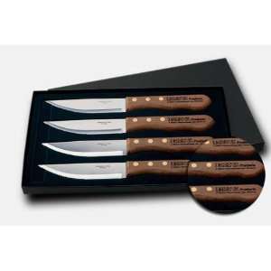Wooden 4 Set Steak Knives:  Kitchen & Dining