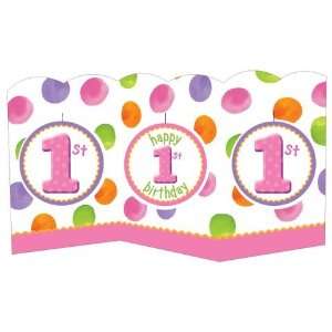  Big 1 Dots   Girl Deluxe Birthday Kit: Health & Personal 