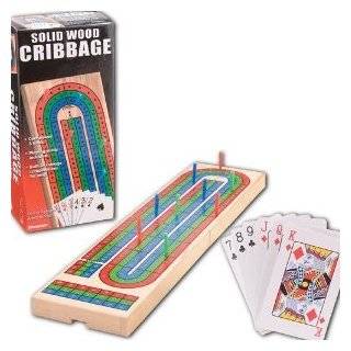 Bicycle 3 Track Color Coded Wooden Cribbage Game:  Sports 