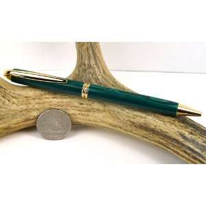  Banded Malachite TruStone Presidential Pen With a Gold 