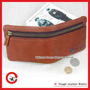 New TOUGH JEANS Leather Brown Agraffe Mens Wallet A2018  