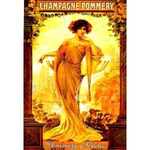 Unknown 24W by 36H  Champagne Pommery CANVAS Edge #5 3/4 L&R 