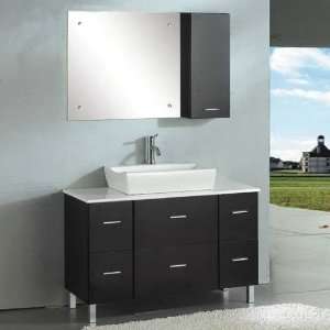  Ariel Bath X 001 47 1/5L Bathroom Vanity Set in Espresso 