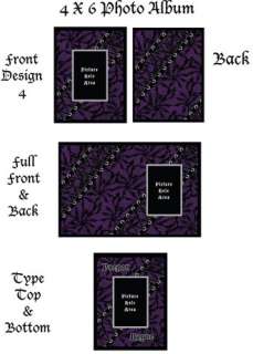 Custom Personalized 3pc Gothic Lace Baby Memory Photo Album & Brag 