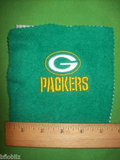 Green Bay Packers NFL Uncut Felt Fabric Swatch Embroidered Emblem Logo 
