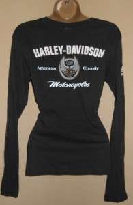 On Sale HARLEY DAVIDSON NWOT American Classic L/S Shirt Top L