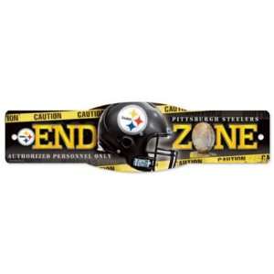 PITTSBURGH STEELERS OFFICIAL LOGO 4.5X17 SIGN  Sports 