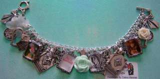 Mad Hatter Alice In Wonderland Themed Charm Bracelet Handmade By 