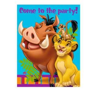   Party By Hallmark Disney The Lion King Invitations 