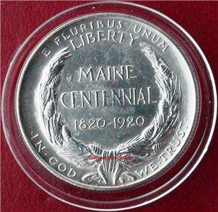 1920, U.S.A. HALF DOLLAR SILVER ( Maine Centennial )Only 50,028