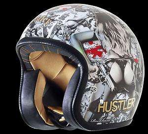 Rockhard Hustler Vol. 2 Open Face Street Bike Motorcycle Half Helmet 