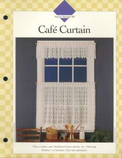 Cafe Curtain Vanna Crochet Pattern Leaflet NEW HTF  