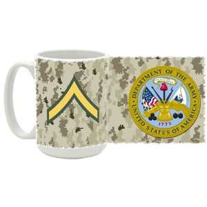  Army Rank Private E 2 Coffee Mug