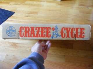 1966 Crazee Cycle Wacky Motorcycle Rally Transogram  