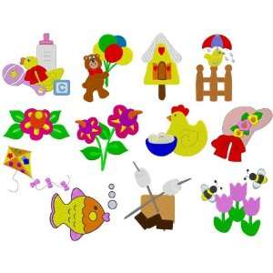 Just Cute Stuff Collection Embroidery Designs on Multi Format CD 