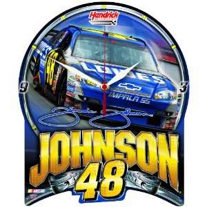    NASCAR Jimmie Johnson High Definition Clock: Sports & Outdoors