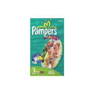   Size 3   16 To 28 lbs(7 13 kg), Jumbo Pack   40 diapers / pack, 4packs
