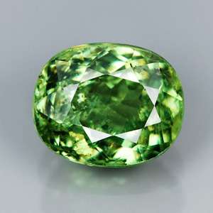 RARE Natural Gem 1.13ct Oval DIAMOND LUSTER Green DEMANTOID GARNET 