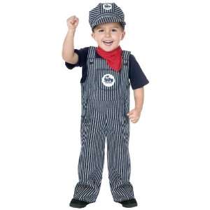  Train Engineer Costume Child Toddler 2T Uniforms: Toys 