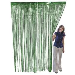 Green Metallic Fringe Door Curtain Party Decor 3 x 8 0071691120179 