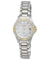 Citizen Watch, Womens Eco Drive Diamond Accent Two Tone Stainless 