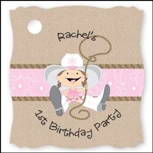  Little Cowgirl   20 Personalized Birthday Party Die Cut 