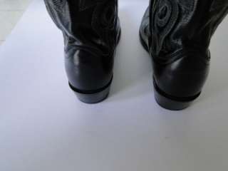 Dan Post Boots Mens Black Cowboy Boots Sz 10 D DP2110 R   J Toe 13 
