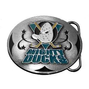  Anaheim Mighty Ducks NHL Hockey Belt Buckle Ice: Sports 