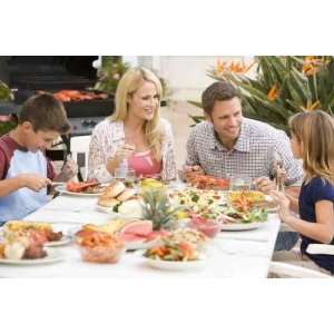  Family Enjoying a Barbeque   Peel and Stick Wall Decal by 