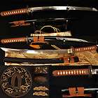 1095 Steel Clay Tempered Full Tang Blade JAPANESE Samurai Sword 
