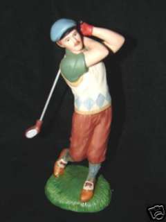 BEAUTIFUL HOME INTERIORS HOMCO PORCELAIN HOLE IN ONE GOLF MAN