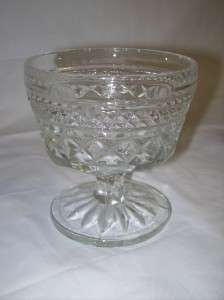 This auction is for 2 clear glass dessert bowls Pedestal Measures 