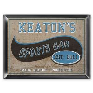 Kitchen Signs on Personalized Sports Bar Pub Sign  Kitchen   Dining