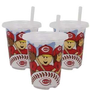  MLB Cincinnati Reds Baby Fanatic Sip N Go Cups, Pack of 3 