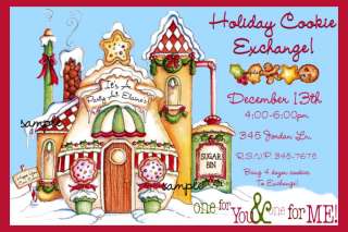 COOKIE EXCHANGE Party Invitations  Christmas  