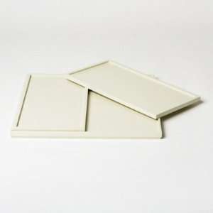   of 3 Nesting Trays in Ivory Lacquer by Barbara Barry