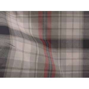  Robert Allen Donnyglen Red and Gray Plaid Fabric: Arts 