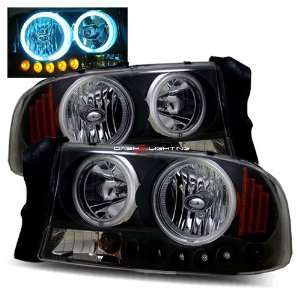    98 03 Dodge Durango LED CCFL Halo Headlights   Black: Automotive
