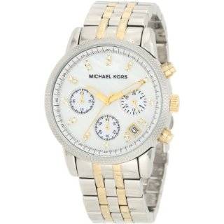  Michael Kors Watches Silver Chronograph with Stones Michael 