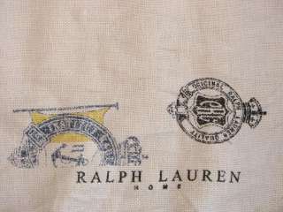 1y Ralph Lauren Navy Nautical Anchors Naval Seal Shabby Linen Home 