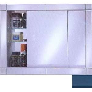   21 in.Glider Door Recessed Cabinet   Colorgrain Blue: Home & Kitchen