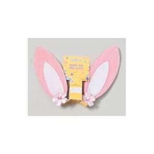  5in Pink Clip on Plush Bunny Ears w/ Velvet Edge Toys 