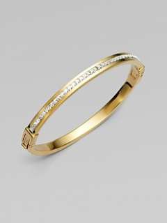 Michael Kors   Channel Set Bangle Bracelet/Goldtone