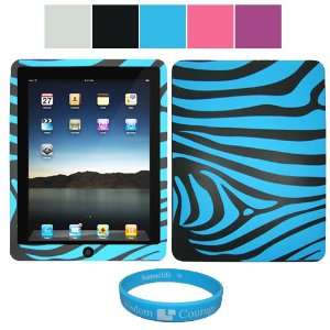  Zebra Design Protective Soft Silicone Skin Cover for Apple iPad 