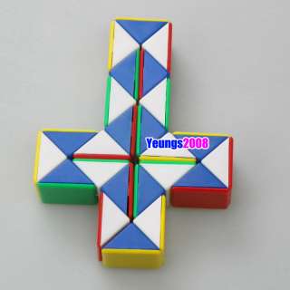 New colorful Rubiks Rubix Triangle Snake Magic Cube  